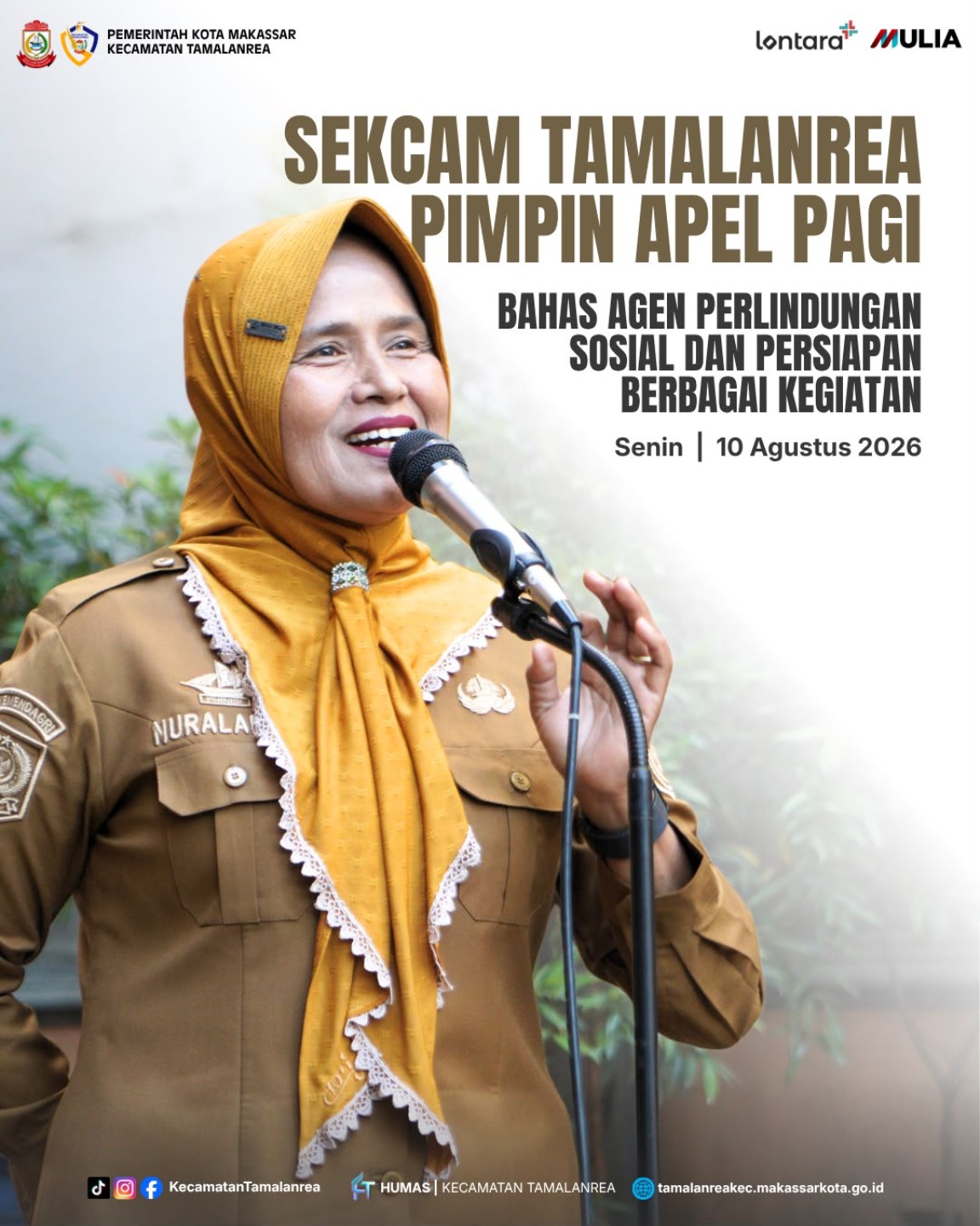 Sekcam Tamalanrea Pimpin Apel Pagi